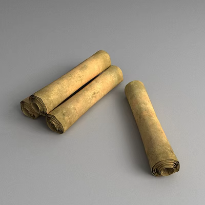 Scroll Book 3d model