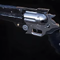 Tactical Revolver Featuring Black Metal Barrel Cylinder And Ergonomic Grip