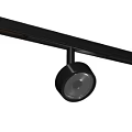Modern Black Track Mounted Spotlight with Warm Illuminated Light Fixture for Home