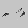 Gray Fighter Jet With Sleek Aerodynamic Design And Advanced Stealth Technology Features 3d model