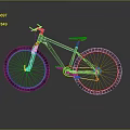 Black Bicycle With Red Seat In Gray Background And Reflection
