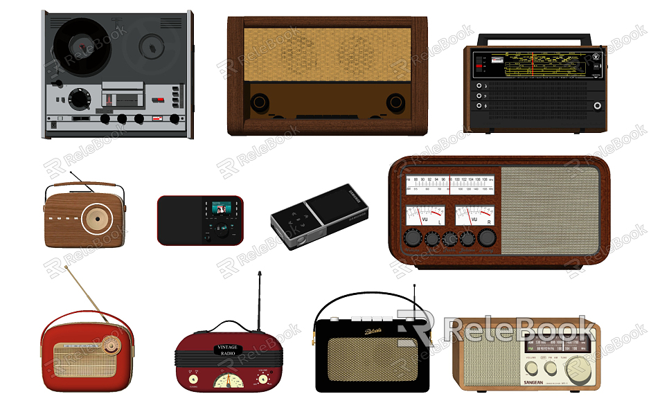 modern radio radio recorder electronic equipment model