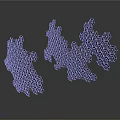 Black Hexagonal Modular Structure Components With Glossy Interconnected Design