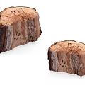 Natural Wood Stump Slices With Organic Texture For Rustic Home Decor