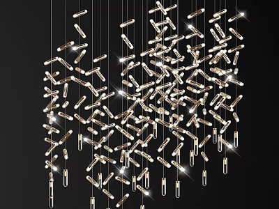 Modern Crystal Chandelier Decorative Crystal Chandelier 3d model