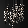 Modern Crystal Chandelier Decorative Crystal Chandelier 3d model