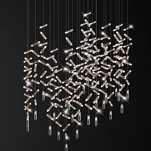 Modern Crystal Chandelier Decorative Crystal Chandelier 3d model