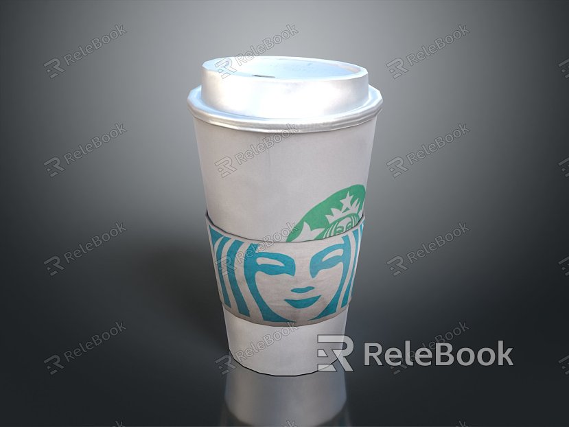 Modern coffee cup coffee starbucks juice juice drink model