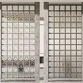 Modern partition glass partition 3d model
