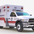 Emergency Ambulance Functional Vehicles Mercedes Dodge For Critical Care Transport With American Flag