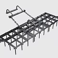 Durable Metal Hardware Tools With Sharp Tines And Chain For Garden Cultivation