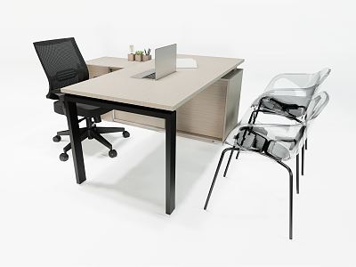 Modern office desk and chair office desk and chair combination model