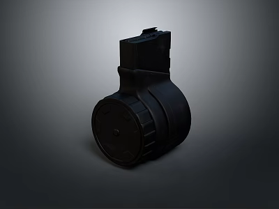 Durable Black Plastic Computer Component With Cylindrical Shape And Connector Interface 3d model