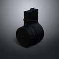 Durable Black Plastic Computer Component With Cylindrical Shape And Connector Interface