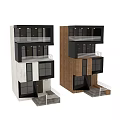 Modern Multi Storey Building Exterior With Balconies Wooden Panels And Windows