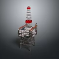 Offshore Drilling Rig Industrial Equipment With Tower And Platform Structure