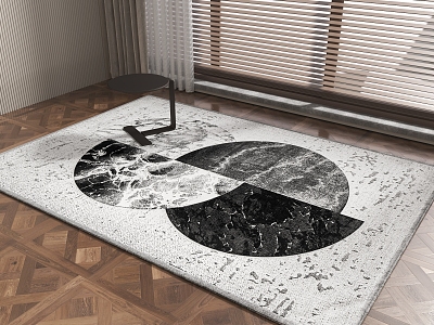 Modern Square Carpet Geometric Carpet Square Geometric Carpet model