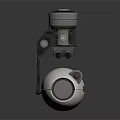 Modern Projection Monitoring Device With Mechanical Arm And White Body Structure