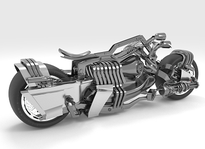 Modified motorcycle armed motorcycle science fiction motorcycle future motorcycle 3d model