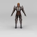 Technology Exhibition Hall Features Interactive Futuristic Armor Model With Detailed Design