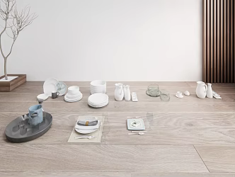 Modern Tableware 3d model