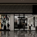 Modern Boutique Store Interior With Glass Display Cases Yellow Armchairs Reception Desk And Bright Lighting