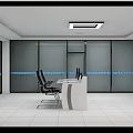 Logistics Control Room With Large Screen Data Display And Modern Control Consoles 3d model