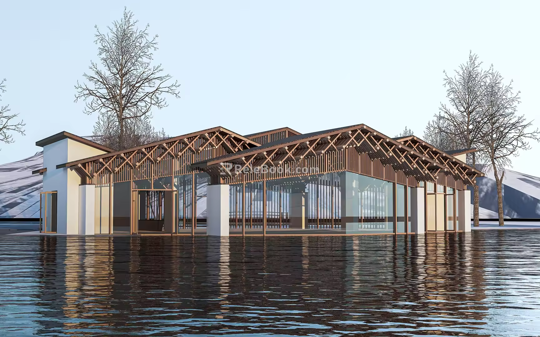 Modern Architecture Exhibition Hall Architecture Museum Architecture Hotel Architecture Public Architecture 3d model