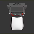Household Grey Dumping Tool With White Storage Bag And Red ATLAS Logo Design