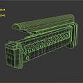 Tactical Firearm Accessory Featuring Ergonomic Green Grip And Ventilated Metal Structure