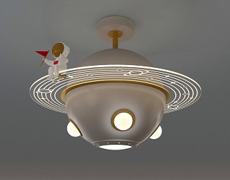 Modern Ceiling Light Planet Ceiling Light 3d model