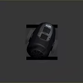 DIAMANUM Black Speaker Device With Modern Compact Design And Brand Logo