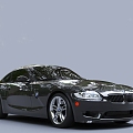 Black Car BMW Sedan sports car 3d model