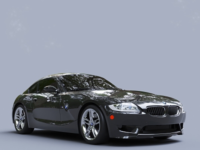 Black Car BMW Sedan sports car 3d model