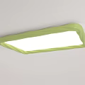 Decorative Green Ceiling Lights With Various Shapes And Twisted Edges 3d model
