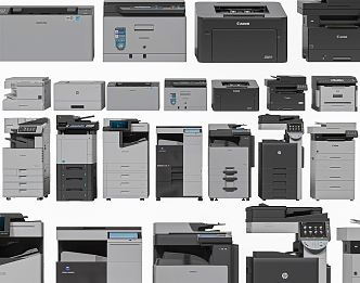 Modern Printers 3d model