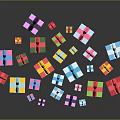 Colorful Gift Boxes With Vibrant Hues For Daily Living And Gifting