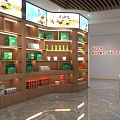 Modern Specialty Store Interior With Shelves Displaying Diverse Products Bright Lighting And Open Layout