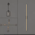 Modern Minimalist Wall Lamp Designs With Glass Shade Metal Frame And Multiple Bulbs