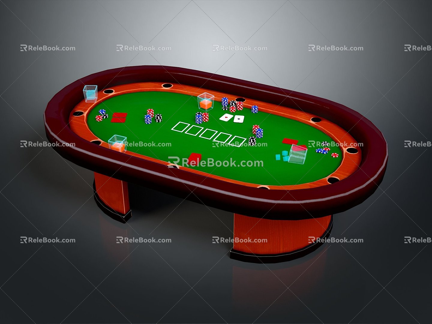 Gambling Table Poker Table Casino Casino Furniture Casino Table Card Table Betting Table Table Poker Table 3d model