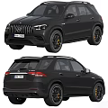 Black Mercedes AMG SUV With Sporty Alloy Wheels And Premium Exterior Design