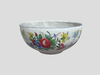 Bowl Porcelain Bowl Porcelain Ceramic Ceramic Bowl Antique Vintage 3d model