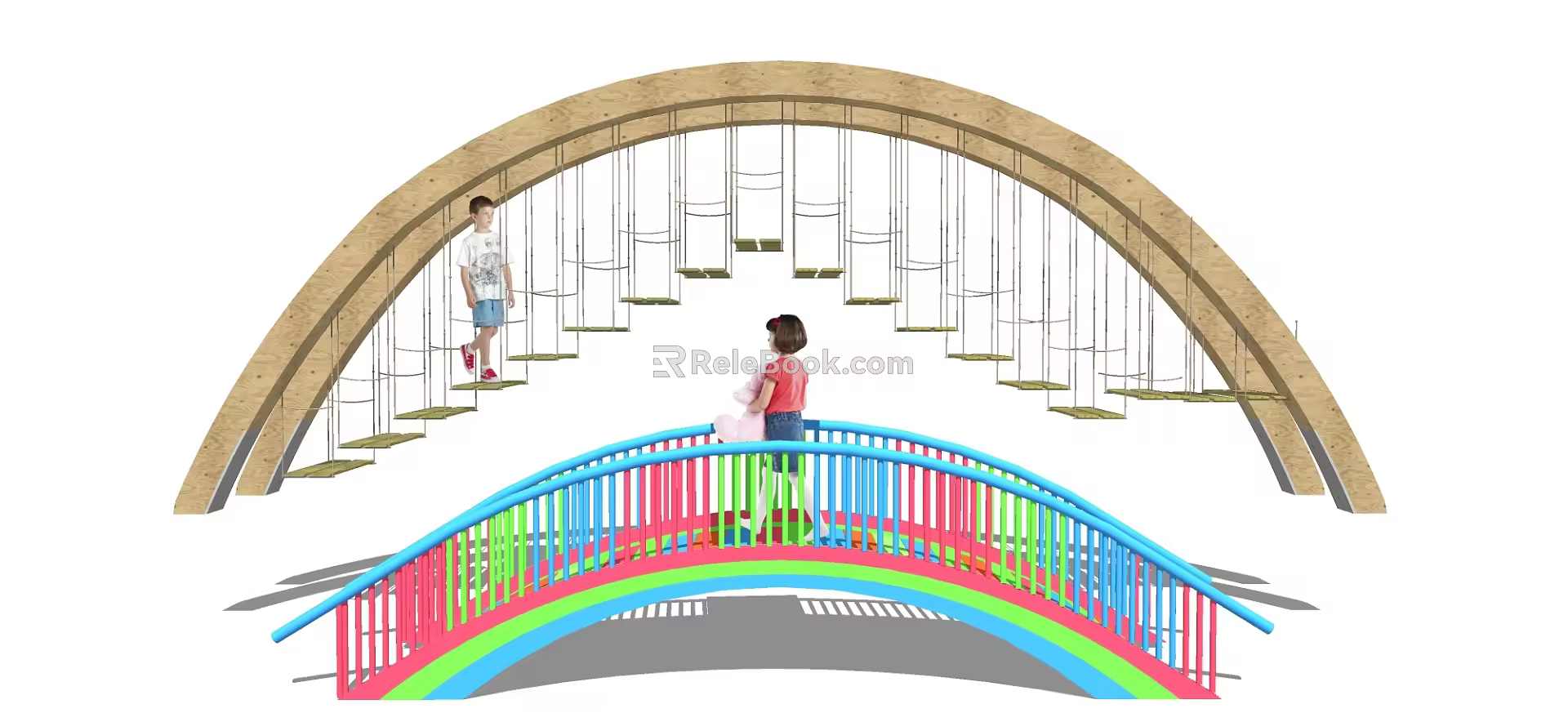 Children's Bridge Modern Bridge 3d model