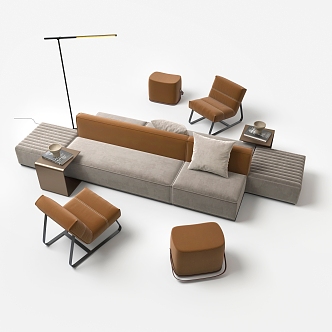 Modern Card Seat Sofa Card Seat 3d model