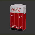 Vintage Coca-Cola Classic Electronic Vending Machine With 5 Cent Ice Cold Beverage Dispenser