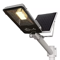 Solar Powered Outdoor Lights On Pole With Illuminating Design And Panels