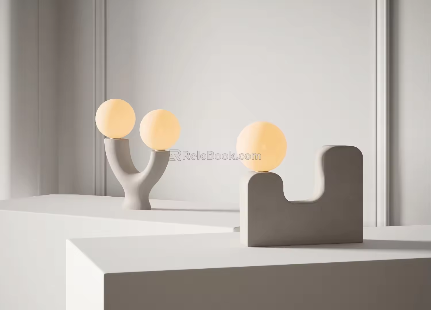Modern table lamp 3d model