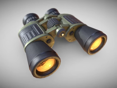 Professional Commercial Binoculars With High Definition Optics Durable Design And Ergonomic Grip 3d model