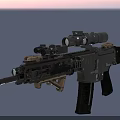 Tactical Military Rifle With High Precision Scope And Adjustable Ergonomic Stock