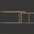 Modern Nested Round Coffee Tables With Wooden Top And Gold Metal Legs